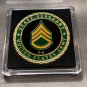 US ARMY STAFF SERGEANT E-6 Challenge Coin with Case-US Military Gift Coins