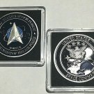 U.S. SPACE FORCE - SPACE COMMAND Challenge Coin W 2x2 Case Fast Ship USA AF41