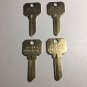 SCHLAGE SC-1 DND 4 PACK Brass Key Blanks-DO NOT DUPLICATE Asset Management Keys