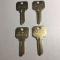 SCHLAGE SC-1 DND 4 PACK Brass Key Blanks-DO NOT DUPLICATE Asset Management Keys