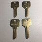 SCHLAGE SC-1 DND 4 PACK Brass Key Blanks-DO NOT DUPLICATE Asset Management Keys