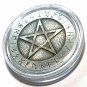 Satanic Pentagram Devil Novelty Good Luck Heads Tails Challenge Coin