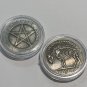 Satanic Pentagram Devil Novelty Good Luck Heads Tails Challenge Coin