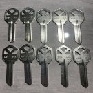 KWIKSET KW-1 House Key Blanks Nickel 10 PACK Maintenance RE Agency-Apartments