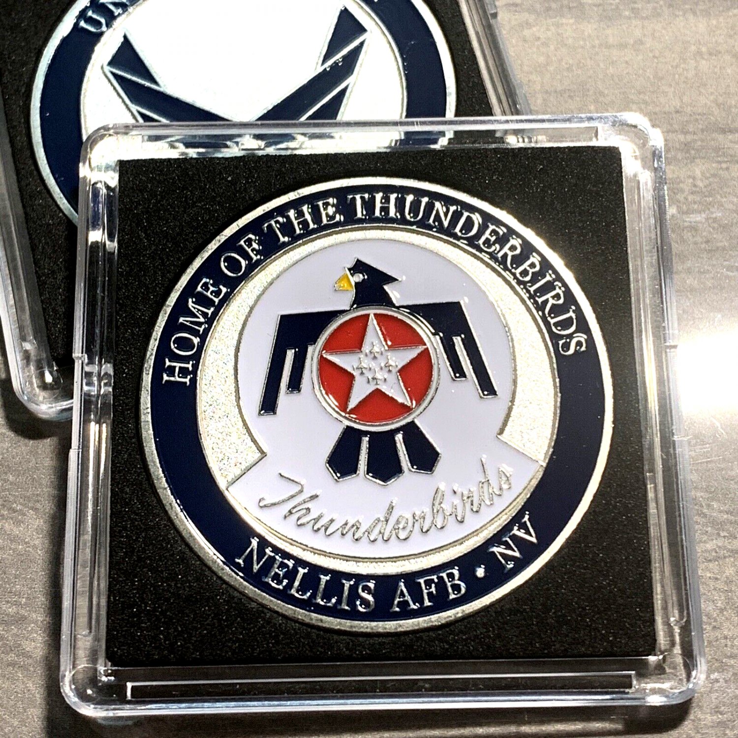 USAF Nellis AFB Las Vegas Challenge Coin – Home Of The Fighter Pilot F15 F16 F22