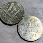 Freemasonry Challenge Coin-UNIQUE DESIGN All Seeing Eye Masonic Templar Coin