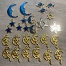 WHOLESALE JEWELRY LOT OF 27 PCS DIY Pendant/Earring Charms ANGEL PAGAN PENTAGRAM