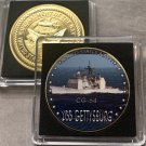 USS GETTYSBURG CG-64 Challenge Coin United States Navy USN 40mm with Case