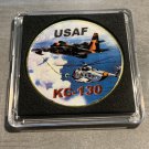 US AIR FORCE KC-130 Tanker-Fuel Reinforcement Jet Challenge Coin with Case!
