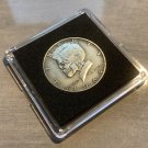 Kennedy Skull Novelty Heads Tails Challenge Coin Antique Finish With Case!