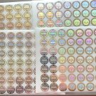 *250* ROUND HOLOGRAM ORIGINAL SILVER SECURITY LABELS STICKERS SEALS LARGE SIZE