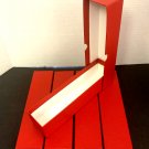 4 RED STORAGE BOX ( 2"x 2"x9" ) FOR 2x2 FLIP AND SNAP COIN HOLDERS