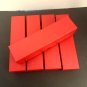 4 RED STORAGE BOX ( 2"x 2"x9" ) FOR 2x2 FLIP AND SNAP COIN HOLDERS