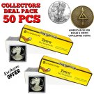 50 Guardhouse 2x2 Tetra Plastic Snaplocks AMERICAN SILVER EAGLE-DEALS!