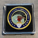US CYBER COMMAND-Department of Defense Challenge Coin USCYBERCOM w/Case