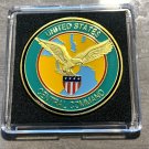 UNITED STATES CENTRAL COMMAND (CENTCOM) Challenge Coin United States DOD w Case