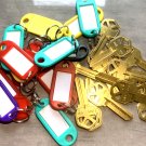 KWIKSET KW-1 House Key Blanks Brass 10 PACK w/Write on Key Tags Maintenance RE