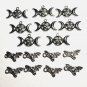 VIKING TRIPLE MOON & BAT Charm-WHOLESALE Lot of 16-USA Seller-FREE SHIPPING!