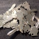 50 PCS KW-11 KWIKSET NICKEL House Shaped Key Blank REALTOR-Maintenance 6 Pin