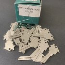 100 BOX KW-11-6 PIN KWIKSET NICKEL House Shaped Key Blank REALTOR-Maintenance