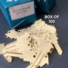 100 BOX SCHLAGE SC-1 BRASS House Shaped Key Blank REALTOR-Maintenance