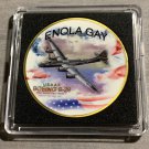 USAAF WW2 Enola Gay B-29 Bomber Japan USA Commemorative Challenge Coin  w/Case