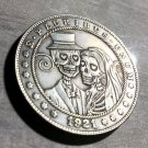 Wedding Couples Blind Love Skull Novelty Good Luck Heads Tails Challenge Coin
