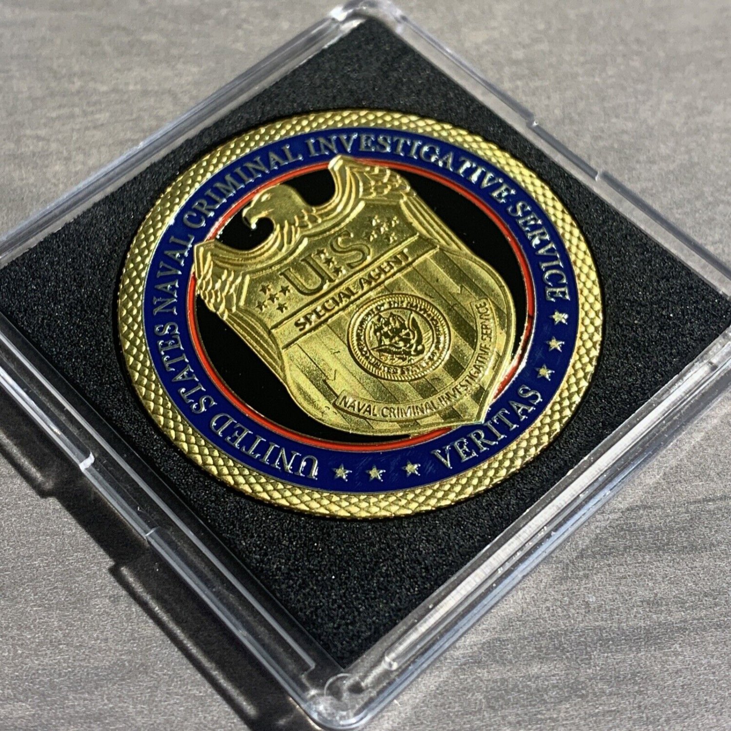 US NAVY NCIS Challenge Coin CRIMINAL INVESTIGATION SERVICE NCIS USN New!