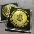 IDAHO STATE POLICE Challenge Coin St Michael Protector 40mm with Case New!