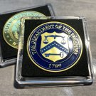 TREASURY DEPARTMENT Challenge Coin Dept of the US Treasury w case NEW!