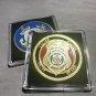 MARITIME LAW ENFORCEMENT Challenge Coin USCG-US Coast Guard Gold New!