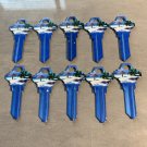 10X-BEACH HOUSE RENTAL KEYS Uncut NEW Key Blanks-HOUSE KEYS SCHLAGE SC-1