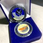EDWARDS AIR FORCE BASE HOME OF THE SONIC BOOM 1.75" CHALLENGE COIN With Box!!