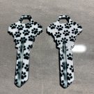 2X PET PAW PRINTS  Uncut NEW Key Blank-HOME HOUSE KEYS SCHLAGE SC-1