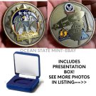 US Navy NAES JOINT BASE MCGUIRE DIX LAKEHURST 2" Large CHALLENGE COIN w Box!