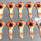 10X PALM TREE-BEACH HOUSE Uncut NEW Key Blanks-HOUSE KEYS SCHLAGE SC-1