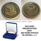 US Navy NAS Naval Air Station PENSACOLA FLORIDA CHALLENGE COIN 1.75"  w/Box