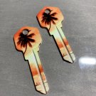 2X PALM TREE-BEACH HOUSE Uncut NEW Key Blank-HOUSE KEYS KWIKSET KW-11 6 PIN