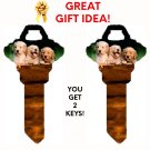 2X PUPPIES-DOGS Uncut NEW Key Blank-HOME HOUSE KEYS SCHLAGE SC-1