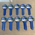 10X-BEACH HOUSE RENTAL KEYS Uncut NEW House Key Blank-HOME HOUSE KWIKSET KW-1