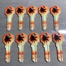10X PALM TREE-BEACH HOUSE Uncut NEW Key Blank-HOUSE KEYS KWIKSET KW-11 6 PIN