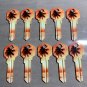 10X PALM TREE-BEACH HOUSE Uncut NEW Key Blank-HOUSE KEYS KWIKSET KW-11 6 PIN