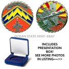 LUKE AFB CHALLENGE COIN United States AIR FORCE Collectible w Display Box 1.75"