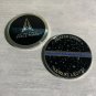 U.S. SPACE FORCE Challenge Coin USAF Peterson AFB Schriever Garrison 1.75" w Box