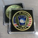 BOSTON Massachusetts POLICE St. Michael Challenge Coin 40mm with Case 1.6”