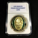 LOS ANGELES LAPD POLICE GOLD FINISH DEPARTMENT Challenge Coin 40mm New!