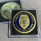 MIAMI-DADE POLICE DEPARTMENT GOLD PLATED FINISH Police Challenge Coin w/case New