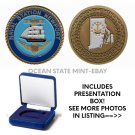 Naval Station NEWPORT CHALLENGE COIN 1.75" Rhode Island USA US NAS w BOX!