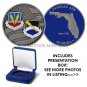 TYNDALL AFB Challenge Coin  USAF Air Combat Command 1.75"  w Box! Florida USA