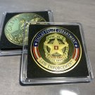 DALLAS TEXAS POLICE DEPARTMENT GOLD FINISH Challenge Coin 40mm New!